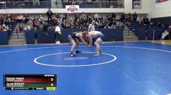 184 lbs Semifinal - Isaiah Twait, Corban University vs Alan Badley, Providence (Mont.)