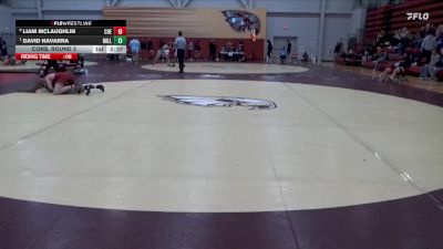174 lbs Cons. Round 3 - Liam McLaughlin, Coe vs David Navarra, Millikin