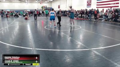 189 lbs Cons. Round 2 - Mason Toivola, Sartell-Saint Stephen vs Charlie Jones, Atwater-Cosmos-Grove City