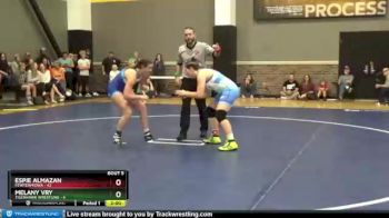 155 lbs Round 2 (6 Team) - Espie Almazan, FEWTeamIowa vs Melany Vry, TigerHawk Wrestling