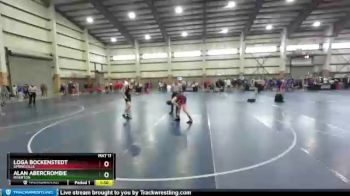123 lbs Champ. Round 1 - Alan Abercrombie, Riverton vs Loga Bockenstedt, Springville