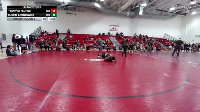 155 lbs Champ. Round 3 - Sophia Flores, Discovery Canyon vs Dureti Abdulkadir, Overland