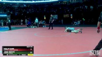 130 lbs Semifinal - Abbie Reeves, Manitou Springs vs Mollie Dare, Central - Grand Junction
