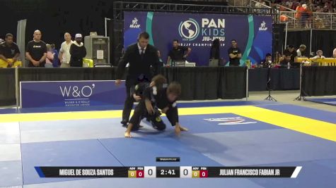 Julian Francisco Fabian Jr vs Miguel De Souza Santos 2025 Pan Kids Jiu-Jitsu IBJJF Championship