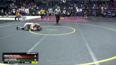 74 lbs Cons. Round 4 - Braxton McCall, O`Fallon Little Panthers WC vs Liam Kissane, Tinley Park Bulldogs WC