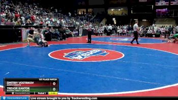 6A-144 lbs 1st Place Match - Trevor Kantor, Blessed Trinity Catholic vs Dmitriy Vostrikov, North Forsyth