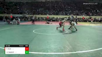 4A-138 lbs Quarterfinal - Aaron Seabolt, Clinton vs Toby West, Fort Gibson