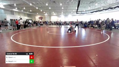 157 lbs Consi Of 16 #2 - Blaze Yawn, North Carolina vs Andru Boyd, Noke Wrestling RTC