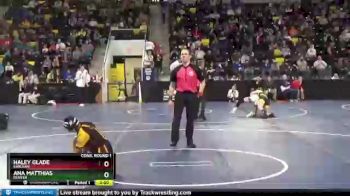 135 lbs Cons. Round 1 - Haley Glade, Earlham vs Ana Matthias, Denver