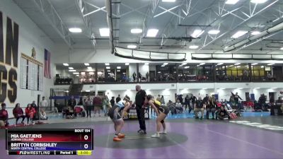 180 lbs 3rd Place Match - Mia Gaetjens, Adrian College vs Brittyn Corbishley, North Central College