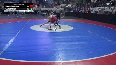 7A 126 lbs Champ. Round 1 - Luke Dudley, Prattville vs Zander Samargia, Bob Jones