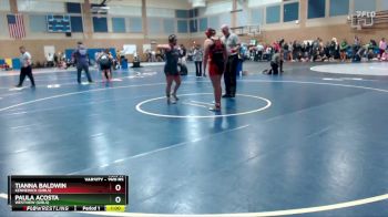 190lbs Cons. Round 3 - Tianna Baldwin, Kennewick (Girls) vs Paula Acosta, Westview (Girls)