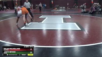 JV-9 lbs Cons. Semi - Rylan Mulholland, Waukon vs Jadyn Bevans, Solon