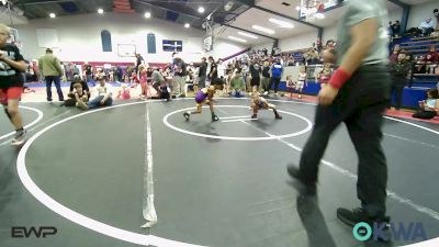 49 lbs Semifinal - Haxen Gibson, Wolfpak Wrestling vs Kainen Hunter, Vian Wrestling Club