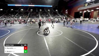 61 lbs Quarterfinal - Elijah Reynolds, Natrona Colts WC vs Craig Berens, Shepherd WC