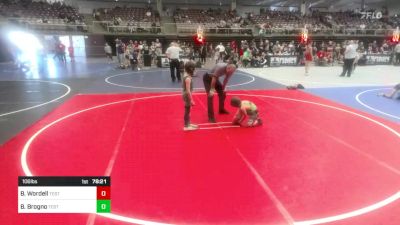 62 lbs Consolation - Liam Bunting, La Gente WC vs Gage Hall, Woodland Park Jr WC