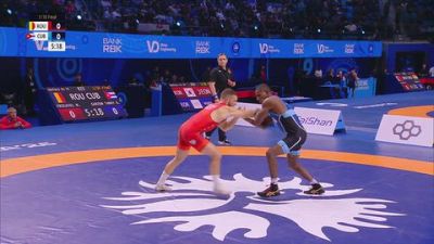 74 kg Qualif. - Maxim Fricatel, Romania vs Geannis Garzon Tamayo, Cuba