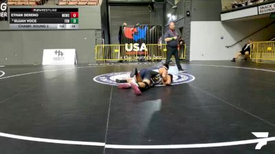 Schoolboys - 155 lbs Champ. Round 2 - Ethan Sereno, Manteca Cobras Wrestling Club vs Elijah Voce, Fighting Scots Wrestling