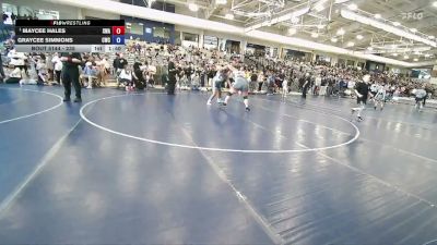 235 lbs Round 2 - Graycee Simmons, Champions Wrestling Club vs Maycee Hales, Sanderson Wrestling Academy
