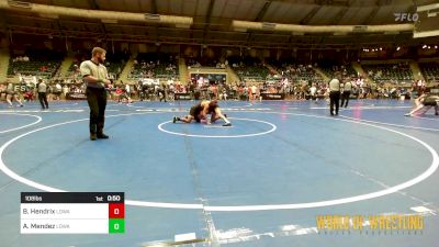 108 lbs Consi Of 32 #2 - Brayden Hendrix, Lion's Den Wrestling Academy vs Adrian Mendez, Lion's Den Wrestling Academy