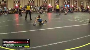 46 lbs Round 1 (4 Team) - Brody Rogers, Smittys Barn Hard Rockers vs Lucas Krause, Steel Valley Silver