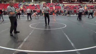 135 lbs Champ. Round 2 - Dayven Cuba, Abilene Kids Wrestling vs Andrew Heinecke, Salina Wrestling Club