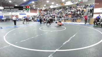 157 lbs Champ. Round 3 - Joshua Wong, Mt Carmel vs Anthony Guitierrez, Westmont