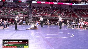 3A-150 lbs Cons. Round 2 - Kadan Borcherding-Johnson, Norwalk vs Brody Warrick, Boone