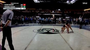 Girls 185 lbs 5th Place Match - Alissa Deyapp, Farmington vs Rihanna Casaus, Atrisco Heritage