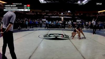 Girls 185 lbs 5th Place Match - Alissa Deyapp, Farmington vs Rihanna Casaus, Atrisco Heritage