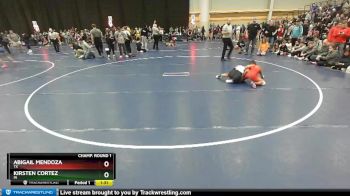 100 lbs Champ. Round 1 - Abigail Mendoza, TX vs Kirsten Cortez, IN