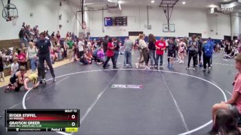 85 lbs Round 3 - Grayson Greer, Rock Hill Wrestling Club vs Ryder Stiffel, No Worries