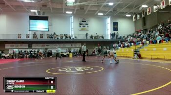 157 lbs Quarterfinal - Brody Baird, Glencoe vs Cruz Benson, Liberty
