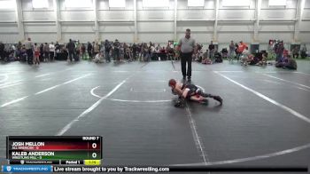 48 lbs Round 7 (8 Team) - Josh Mellon, All American vs Kaleb Anderson, Wrestling Mill