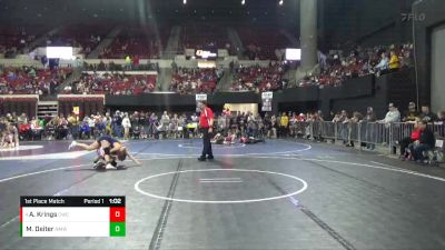 116 lbs 1st Place Match - Ava Krings, Conrad Wrestling Club vs Madalyn Deiter, North Montana Wrestling Club