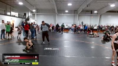 75 lbs Cons. Round 1 - Vinny Laporta, 5 Star Wrestling Club vs Logan Ahlgren, C2X