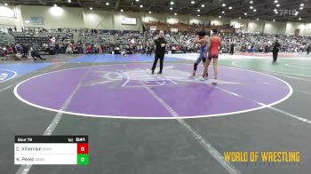 110 lbs Consi Of 8 #2 - Cristian Villarreal, Snake Pit vs Kingston Perez, Rebel Wrestling Club