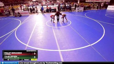 106 lbs Quarterfinal - Tyler Drysen, Team Temecula /Pin Club vs Phillip Hernandez, California