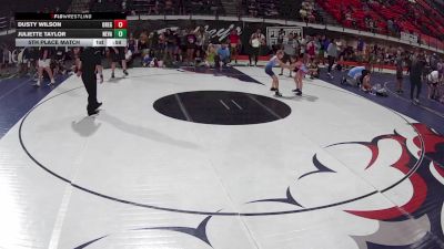 67.7-76.2 lbs 3rd Place Match - Dusty Wilson, Oregon vs Juliette Taylor, Nevada