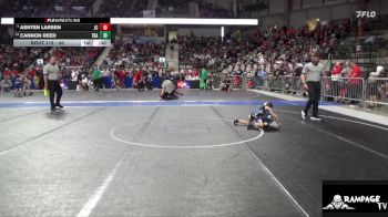 46 lbs Champ. Round 1 - Cannon Reed, Trailblazer vs Ashten Larsen, Junction City
