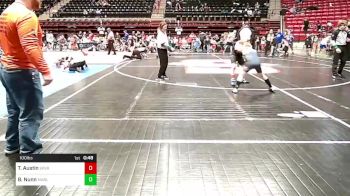 100 lbs Final - Taegan Austin, Sperry Wrestling Club vs Bryson Nunn, Marlow Outlaws