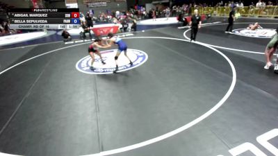 105 lbs Quarters - Abigail Marquez, Surfside X Wrestling vs Bella Sepulveda, Panthers Academy Of Wrestling