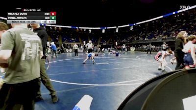 90 lbs Round Of 16 - Mikayla Dunn, Downingtown vs Fiona Artiles, Laurel