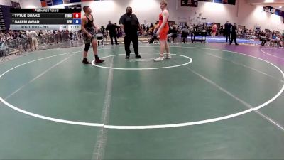 215 lbs Round 1 - Tytus Drake, Front Royal Wrestling Club vs Salem Awad, Ranger Elite WC