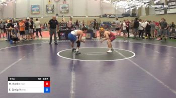 61 kg Consi Of 16 #1 - Matthew Berlin, Wisconsin vs E. Marshall Craig V, Boilermaker RTC