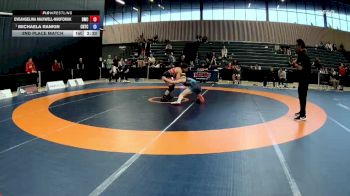 59kg 2nd Place Match - Eveangelina Maxwell-Nikiforuk, Dinos Wrestling Club vs Michaela Rankin, Brock WC