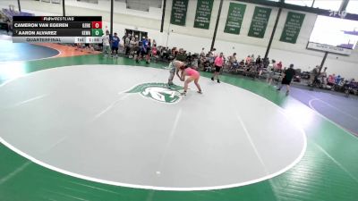 172-191 lbs Quarterfinal - Aaron Alvarez, Johnsburg Area Wrestling Club vs Cameron Van Egeren, Luxemburg - Casco