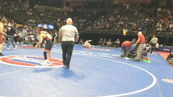 132 Class 3 lbs Champ. Round 1 - Dayton Dunn, Warrensburg vs Jason Tran, Ft. Zumwalt South