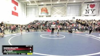 50 lbs Quarterfinal - Easton DeLauter, B2 Wrestling Academy vs Axl Fleury, Malone Wrestling Club