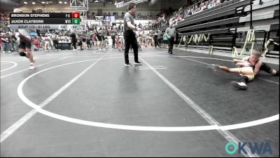 61 lbs 3rd Place - Bronson Stephens, F-5 Grappling vs Jaxon Clayborn, WTC